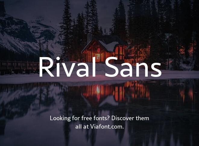 Rival Sans Font