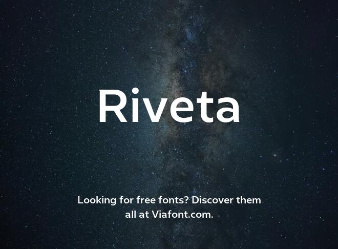 Riveta Font