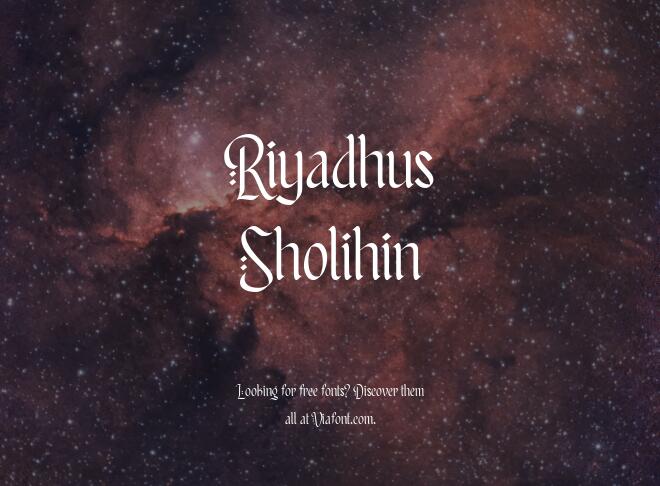 Riyadhus Sholihin Font
