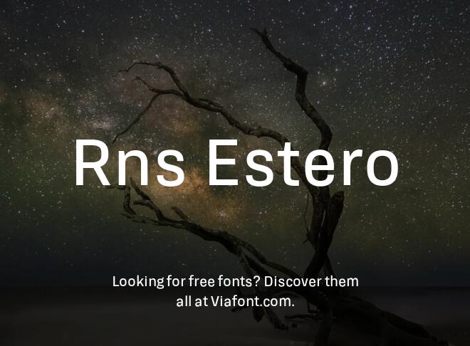Rns Estero Font