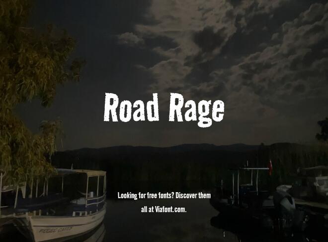 Road Rage Font