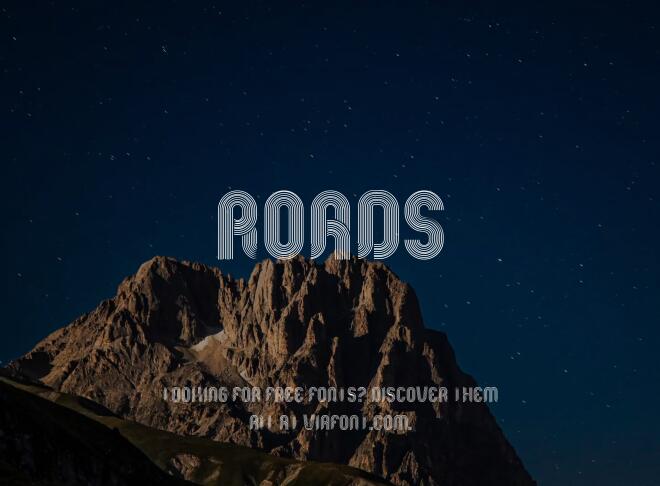 Roads Font