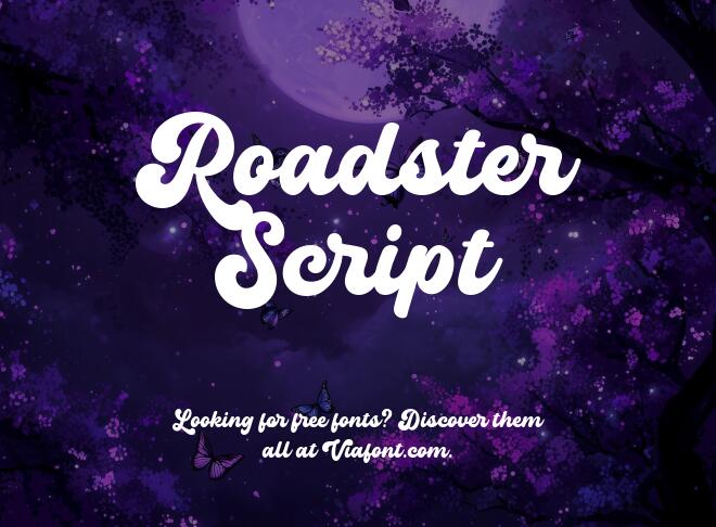 Roadster Script Font