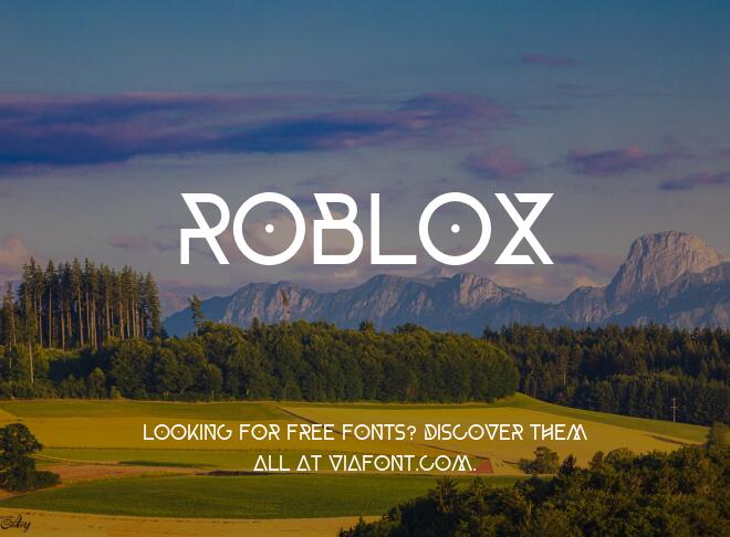 Roblox Font