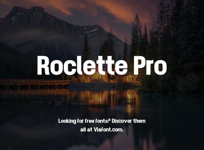 Roclette Pro Font