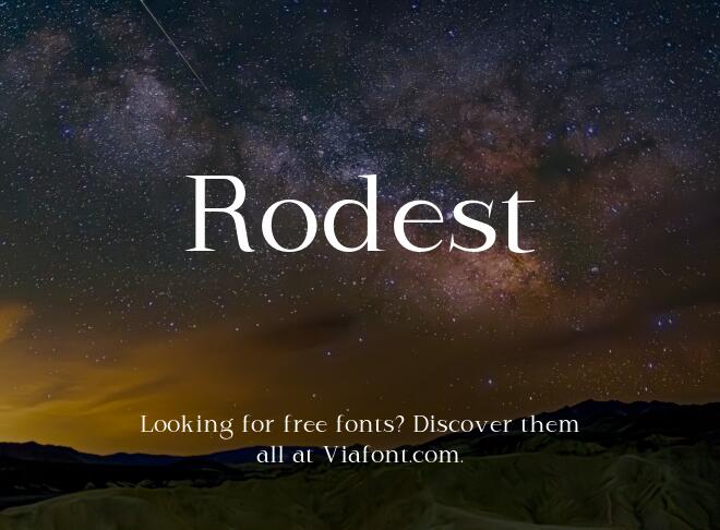 Rodest Font