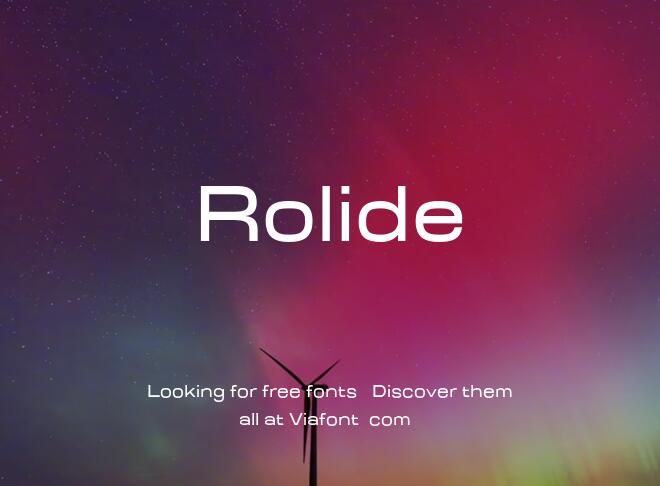 Rolide Font