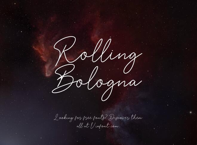 Rolling Bologna Font