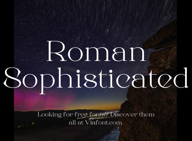 Roman Sophisticated Font