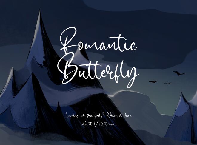 Romantic Butterfly Font