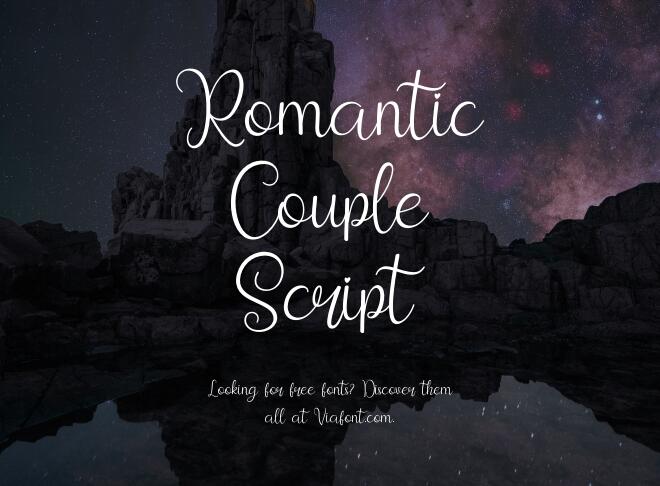 Romantic Couple Script Font