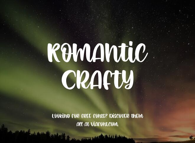 Romantic Crafty Font