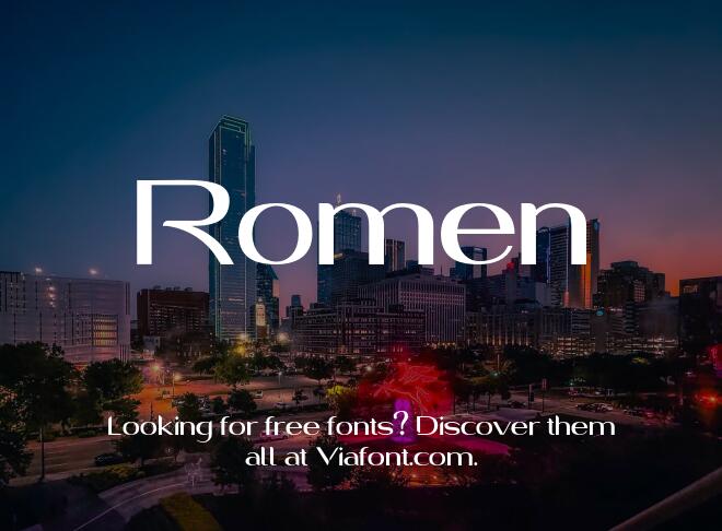Romen Font