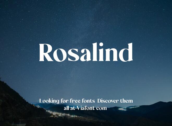 Rosalind Font