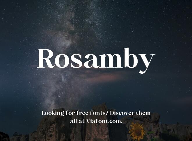 Rosamby Font