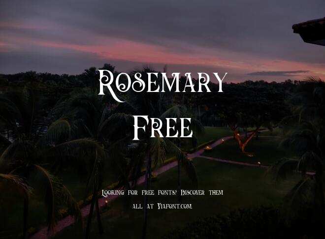 Rosemary Free Font