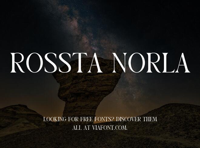 Rossta Norla Font