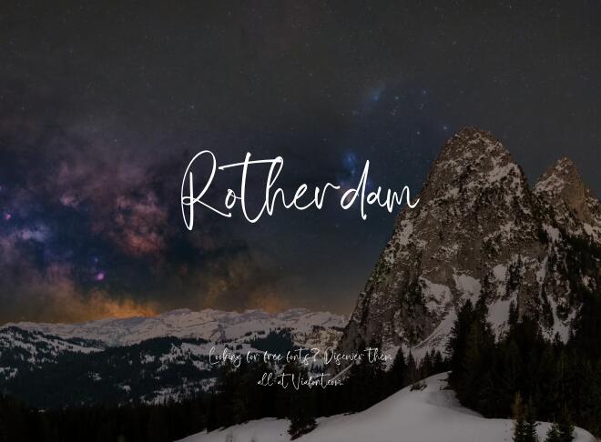 Rotherdam Font