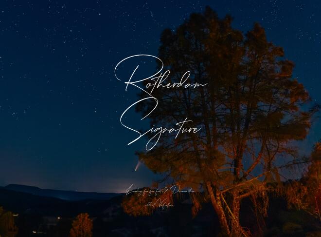 Rotherdam Signature Font