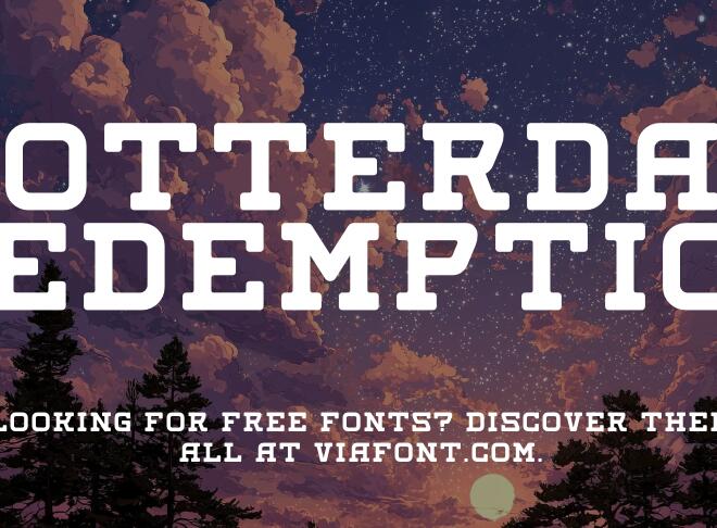 Rotterdam Redemption Font