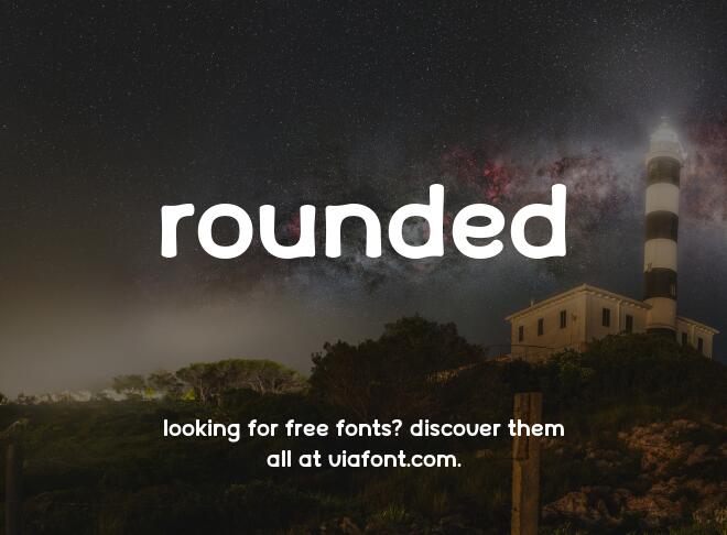 Rounded Font