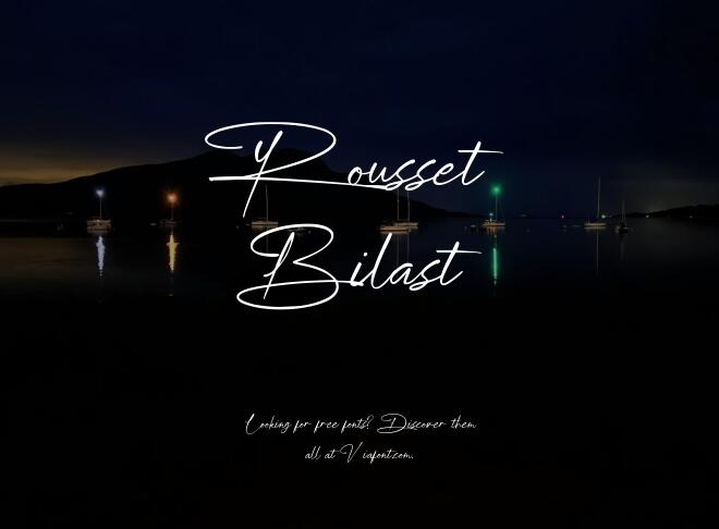 Rousset Bilast Font