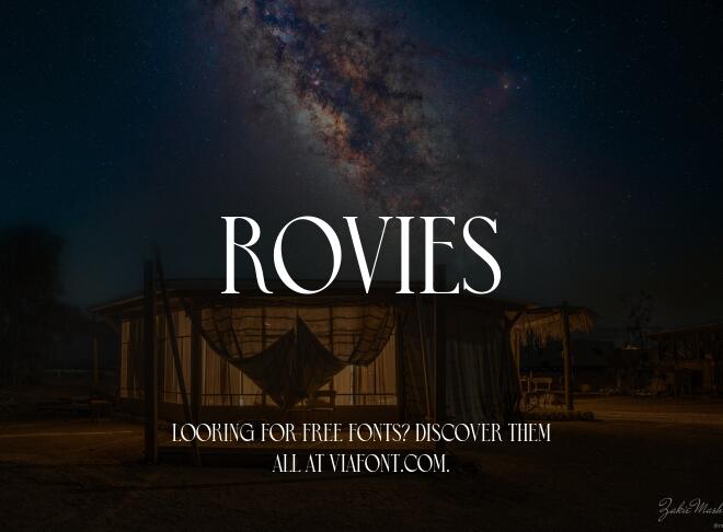 Rovies Font