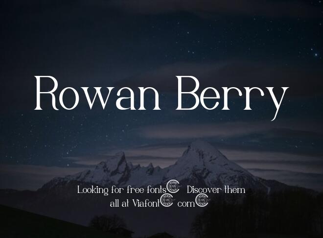 Rowan Berry Font