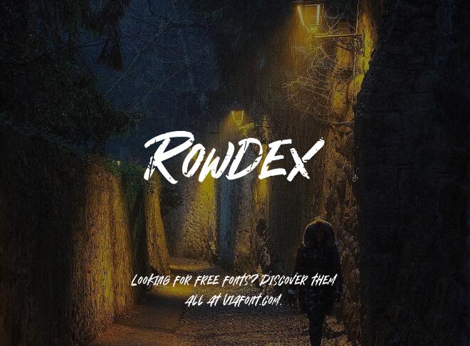 Rowdex Font