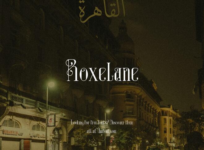 Roxelane Font