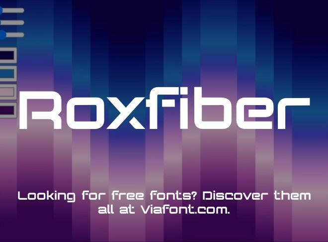 Roxfiber Font
