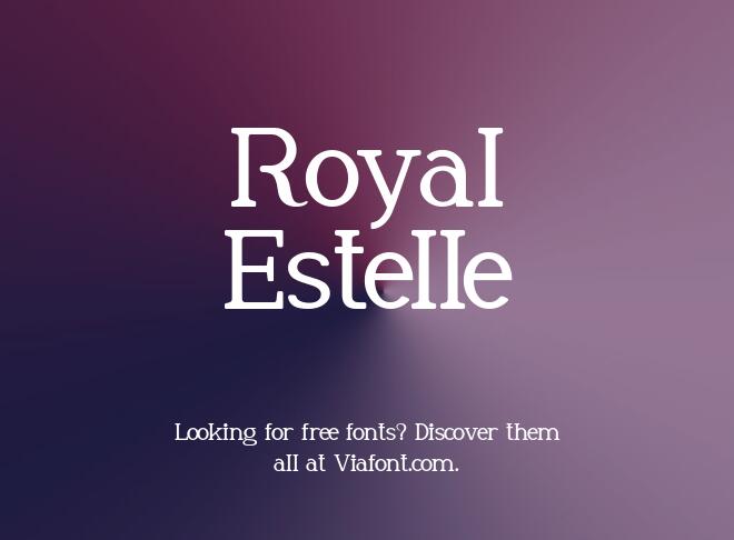 Royal Estelle Font