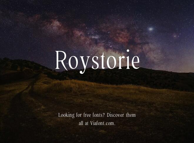 Roystorie Font