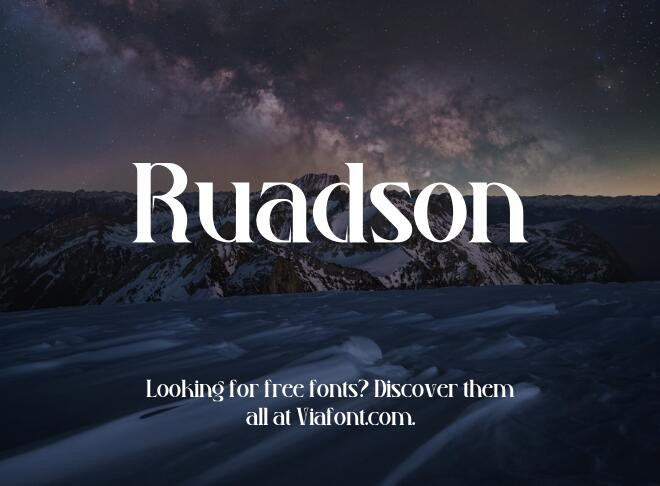 Ruadson Font
