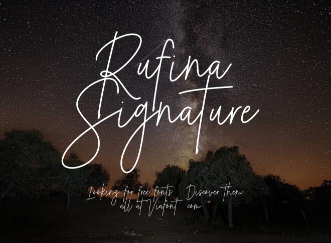 Rufina Signature Font