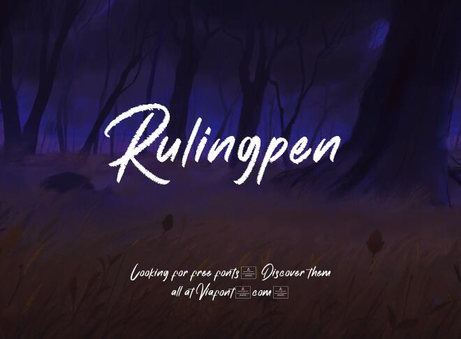 Rulingpen Font