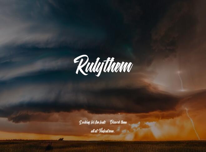 Rulythem Font