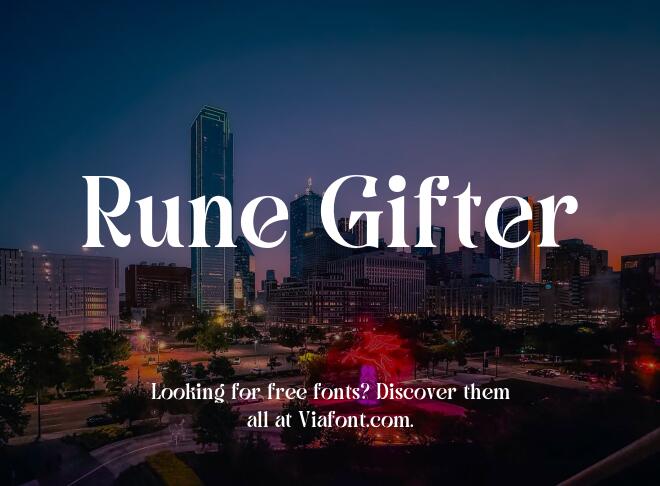 Rune Gifter Font