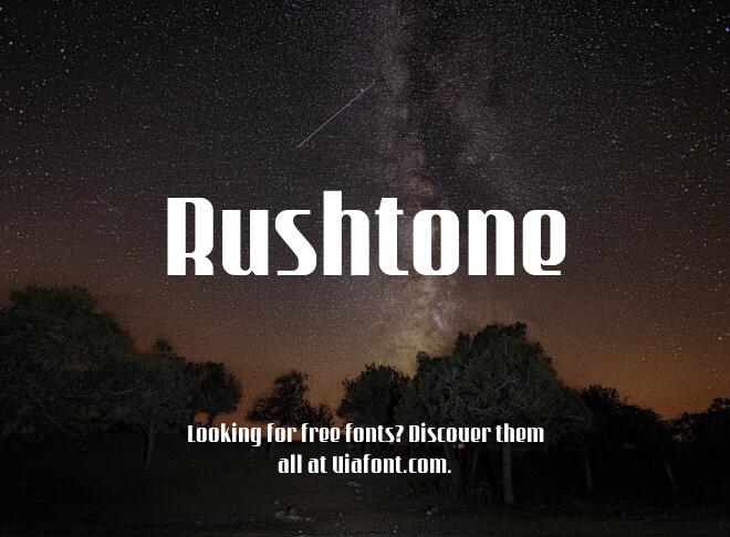 Rushtone Font