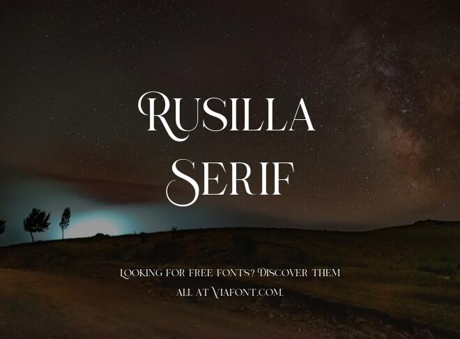 Rusilla Serif Font