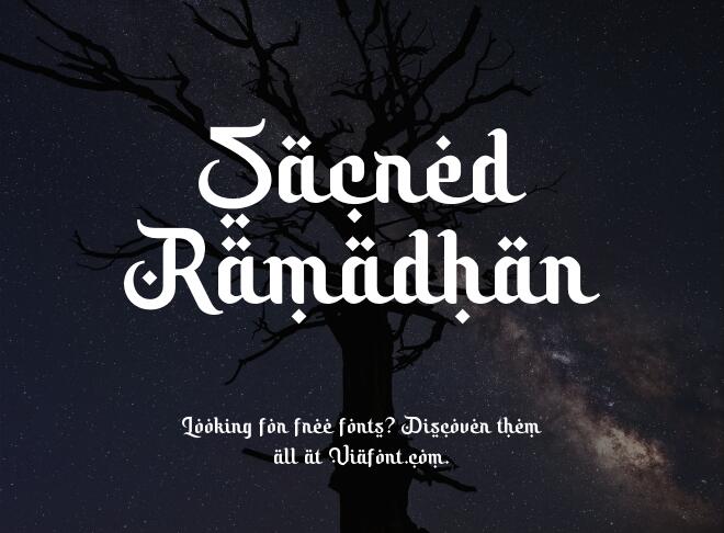 Sacred Ramadhan Font