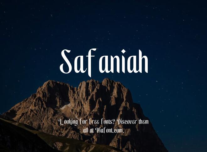 Safaniah Font