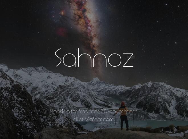 Sahnaz Font
