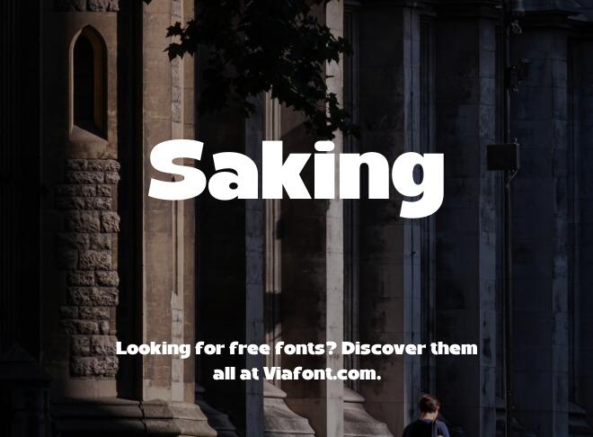 Saking Font