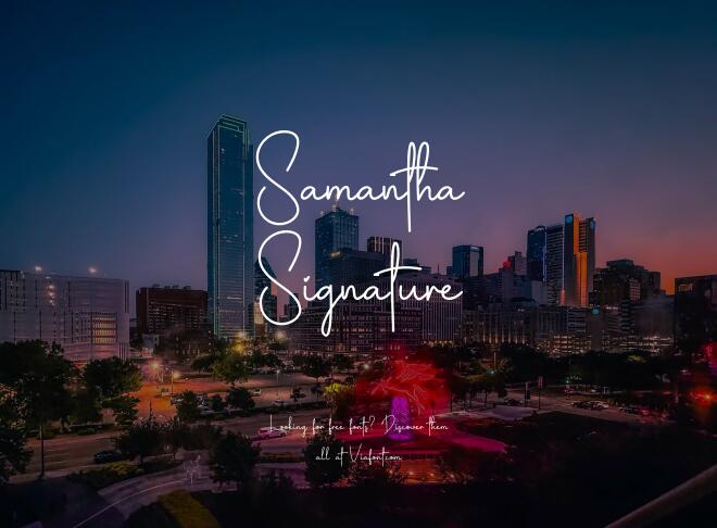 Samantha Signature Font