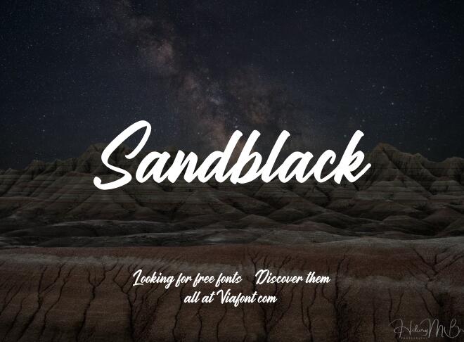 Sandblack Font