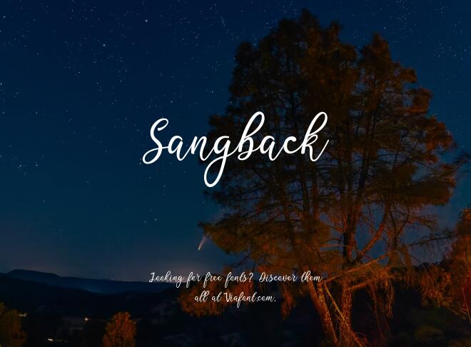 Sangback Font
