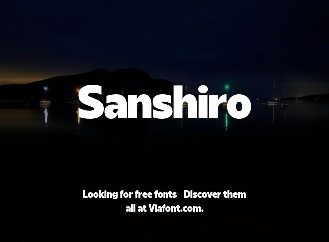 Sanshiro Font