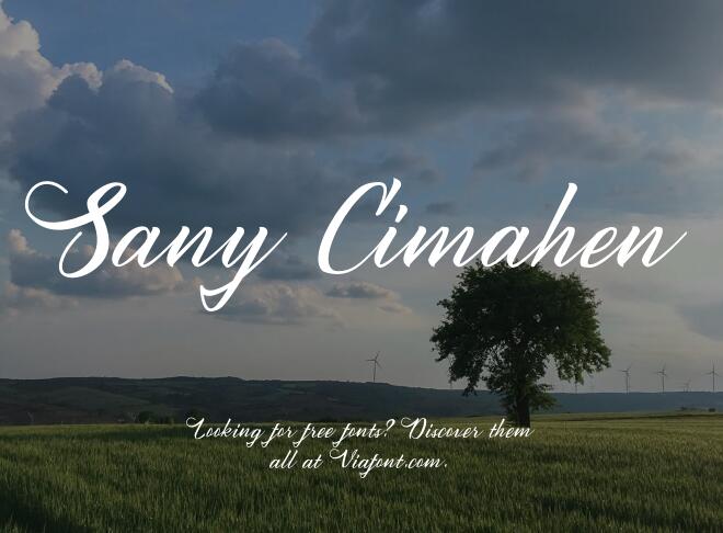 Sany Cimahen Font