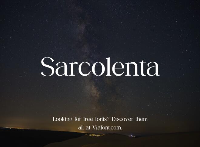 Sarcolenta Font